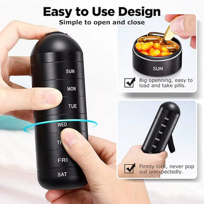 Compact Aluminum Medicine Box for 7 Days Eco-Friendly Multifunction Home Storage & Organization with Customizable Colors