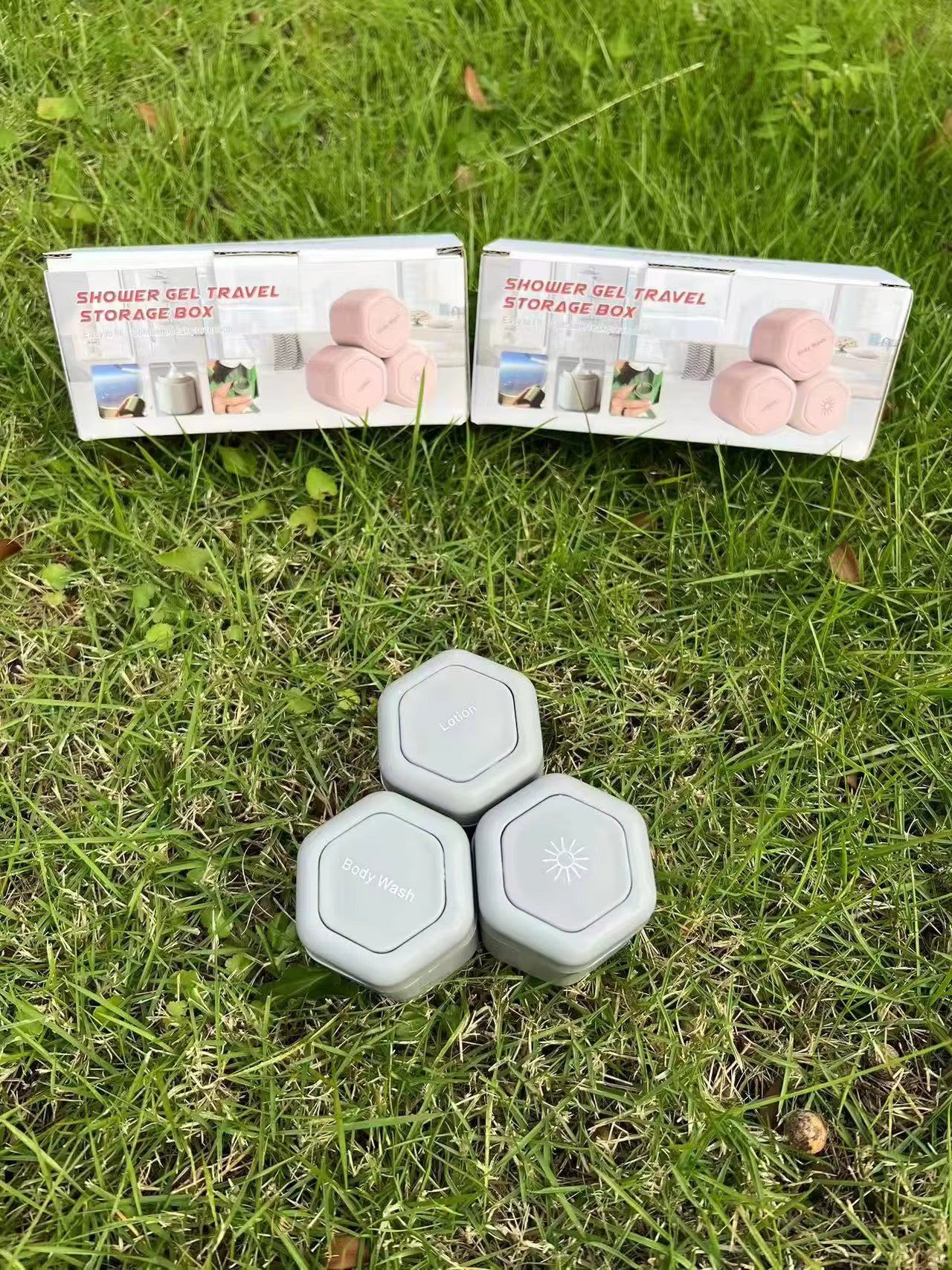 3Pcs Empty Sample Jars Travel Containers Leak Proof Refillable Magnetic Travel Capsules Magnetic with Lids Makeup Pot Jar